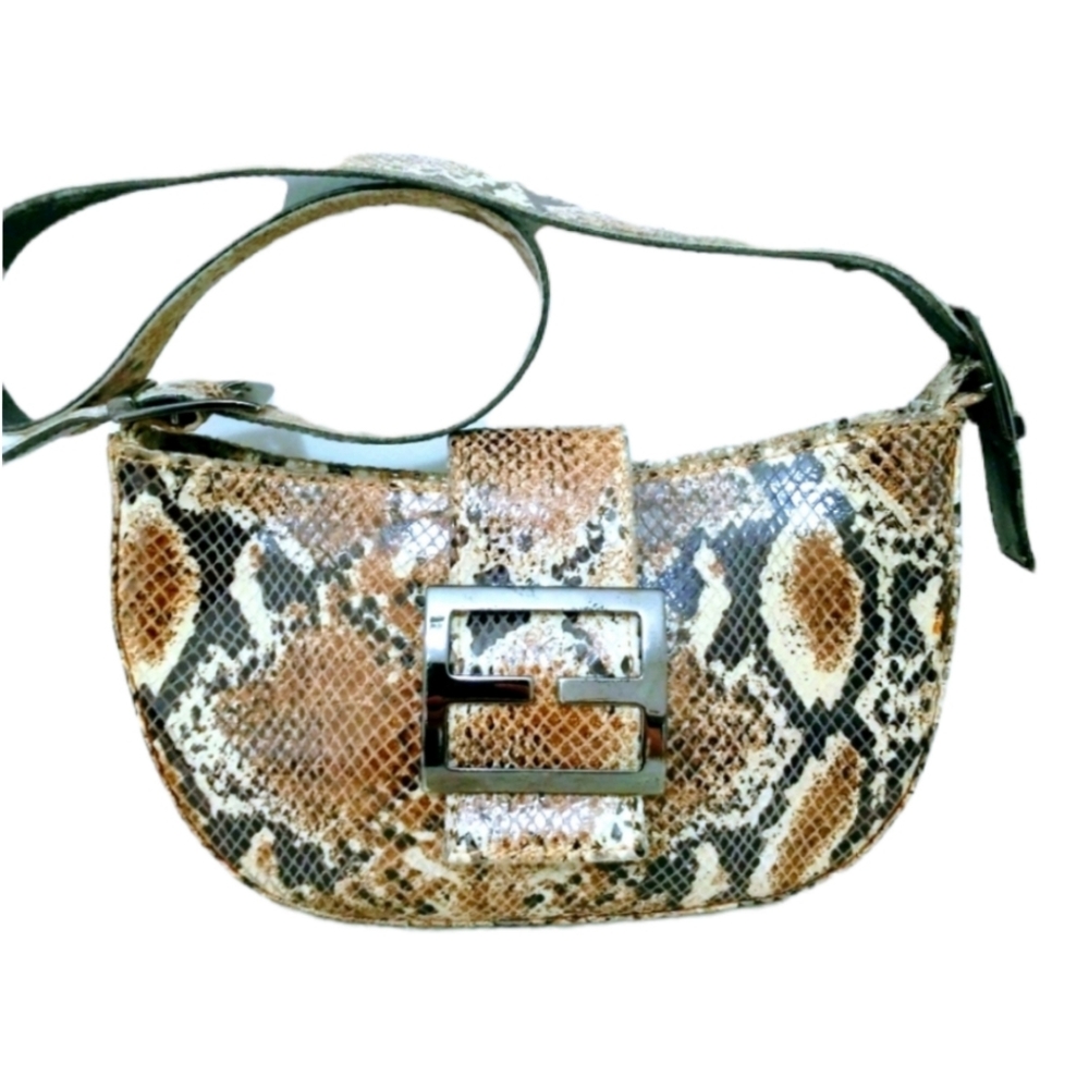 Italian Design Crocodile Skin Leather Bag